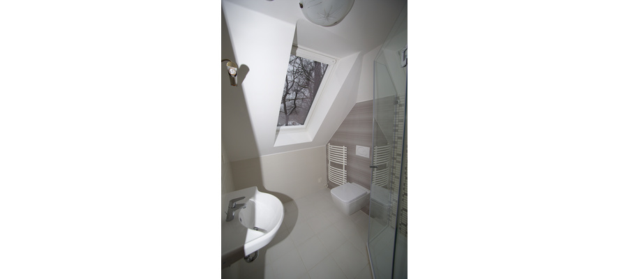 Bathroom of mansard
